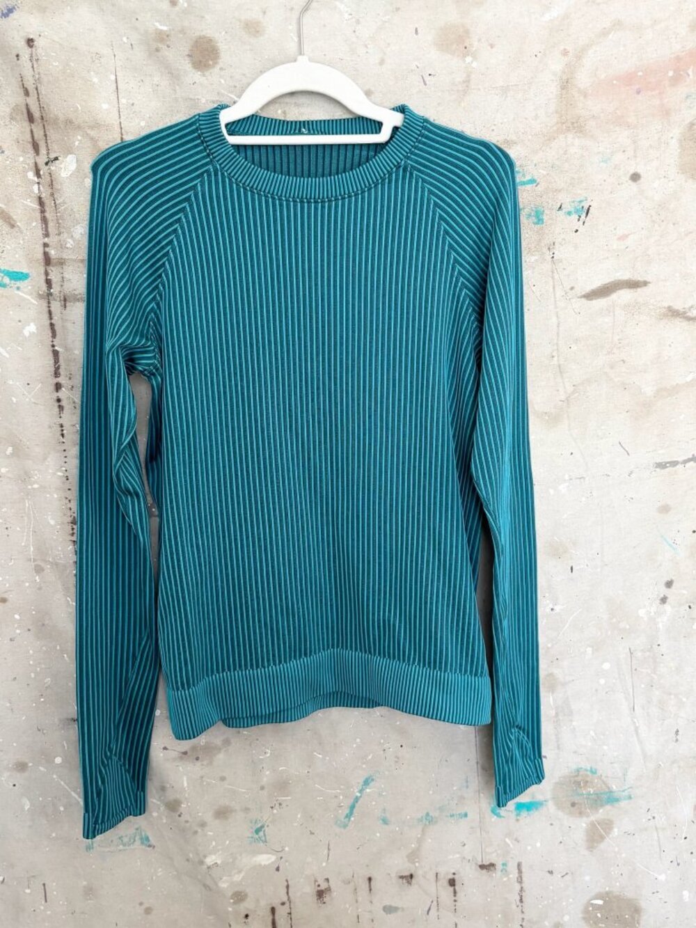 Lululemon Rest Less Pullover, Rib Green Jasper / Oceanic - Picture 2 of 5